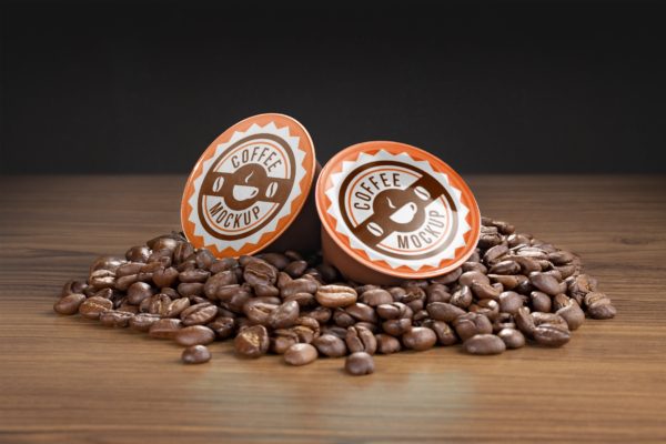 咖啡胶囊外包装设计素材库精选模板 Coffee capsule mockup