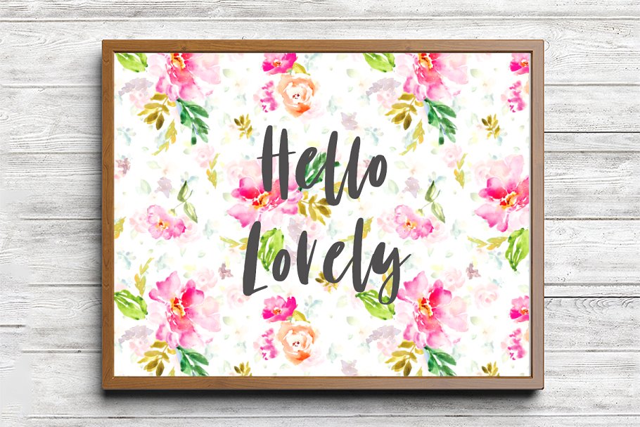 花枝招展芬芳扑鼻系列水彩花卉图案纹理合集 Pattern Pretty Floral Patterns插图(2)