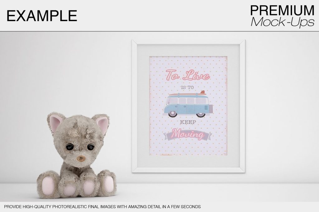 一组适合儿童的相框场景Mockups下载[psd]插图(10)