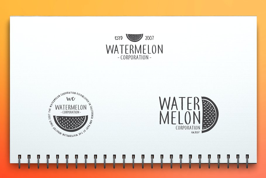 100款英文文字Logo模板 100 Fresh Logo Templates Vol.1插图(8)