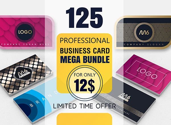 125个高品质的PSD和AI名片设计模板