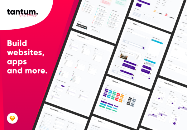 素材库下午茶：完美的用sketch打造的多元UX设计工具包下载[Sketch]