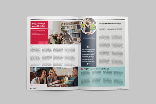 多用途新闻报纸版式设计INDD模板v1 Multipurpose Newsletter插图(4)