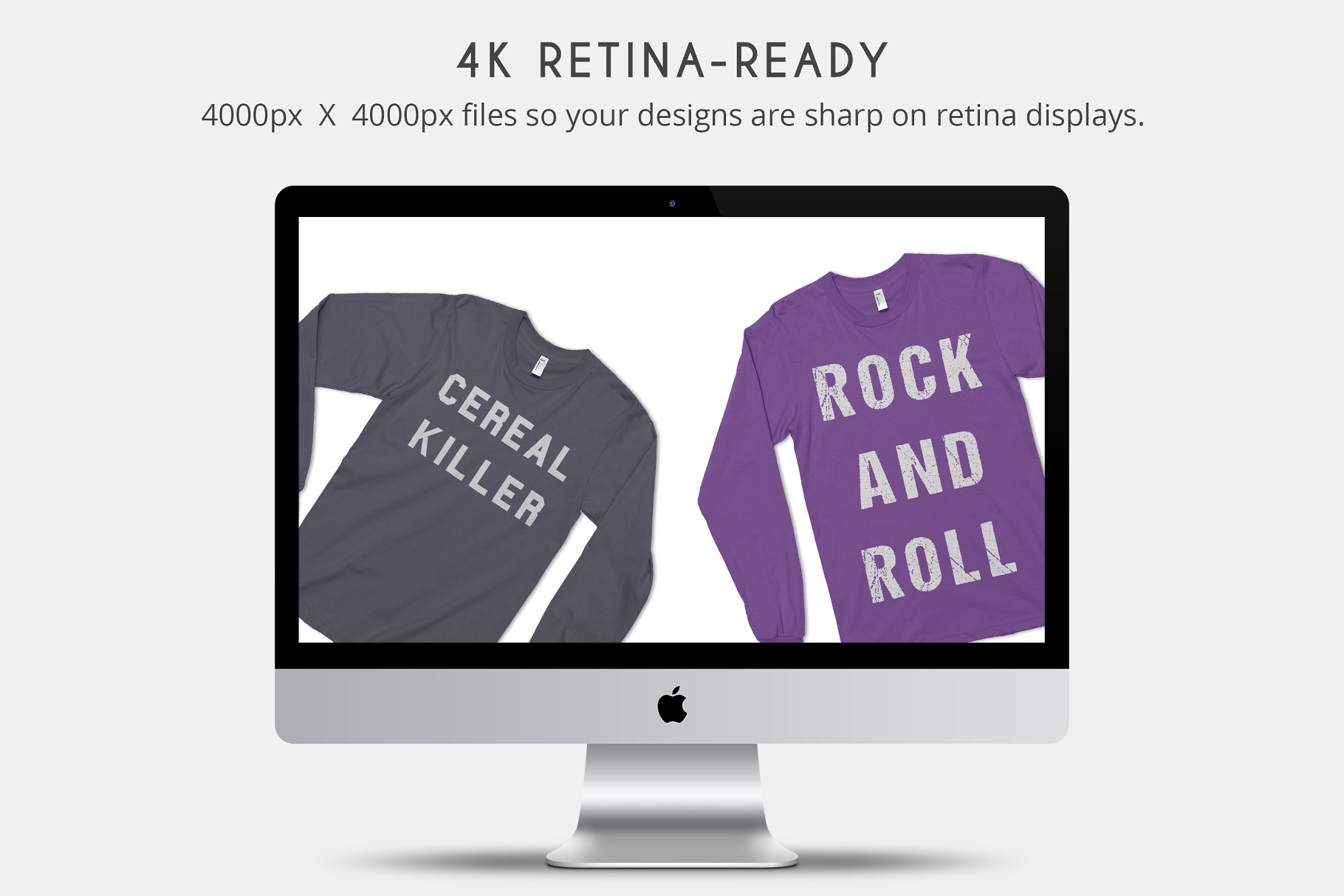 罗纹收口袖长袖T恤样机模板 American Apparel 2007 Shirt Mockups插图(1)