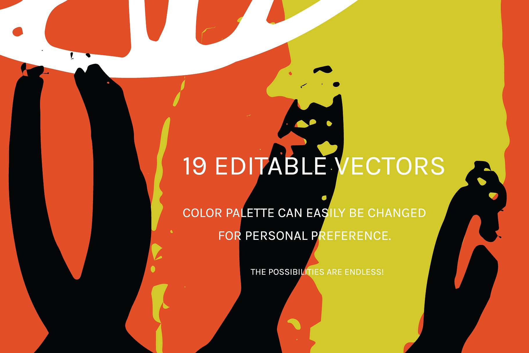 POP艺术印象涂鸦泼墨纹理 Pop Art Expressions | Patterns插图(7)