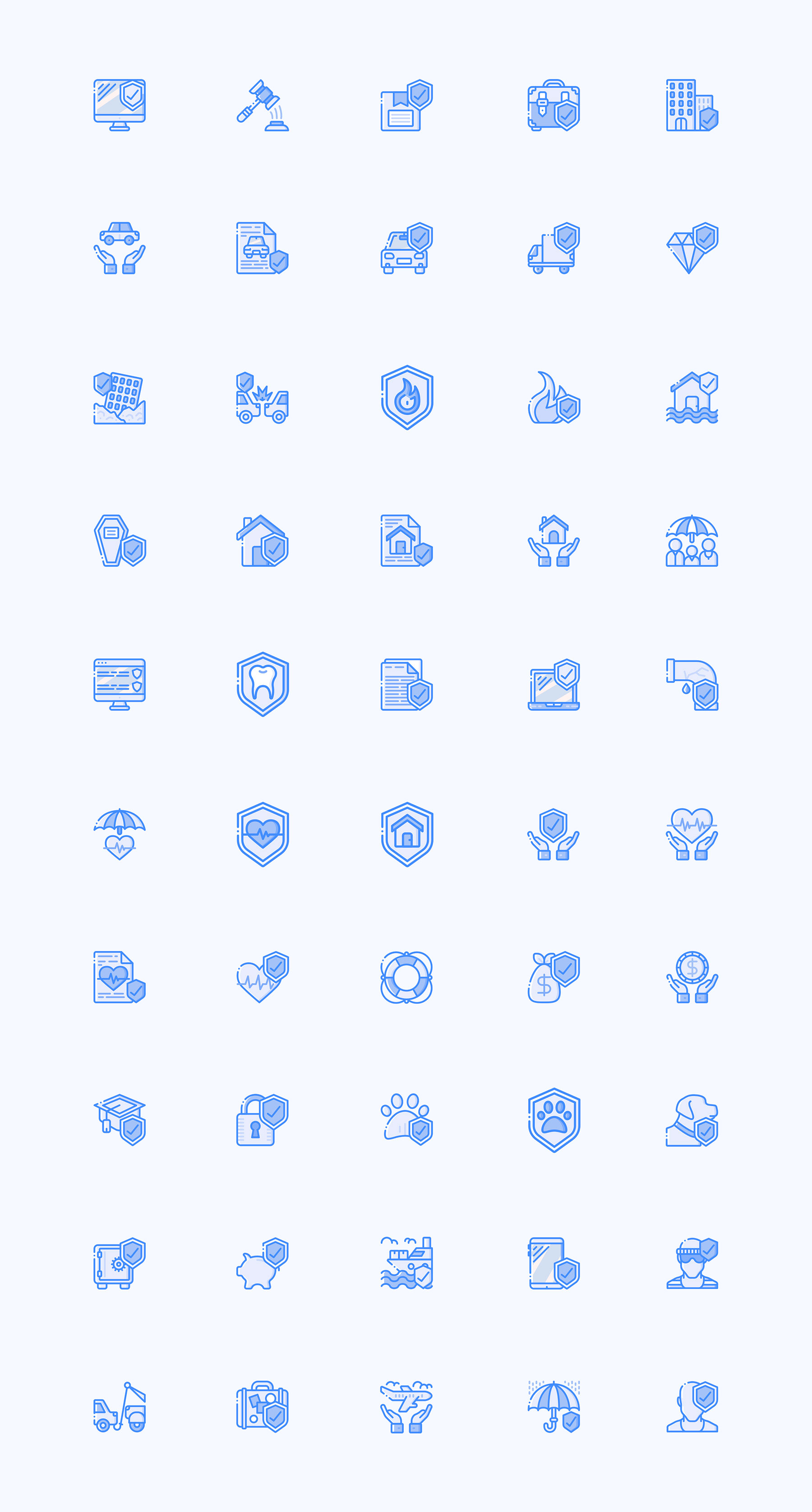 50 枚保险元素图标
