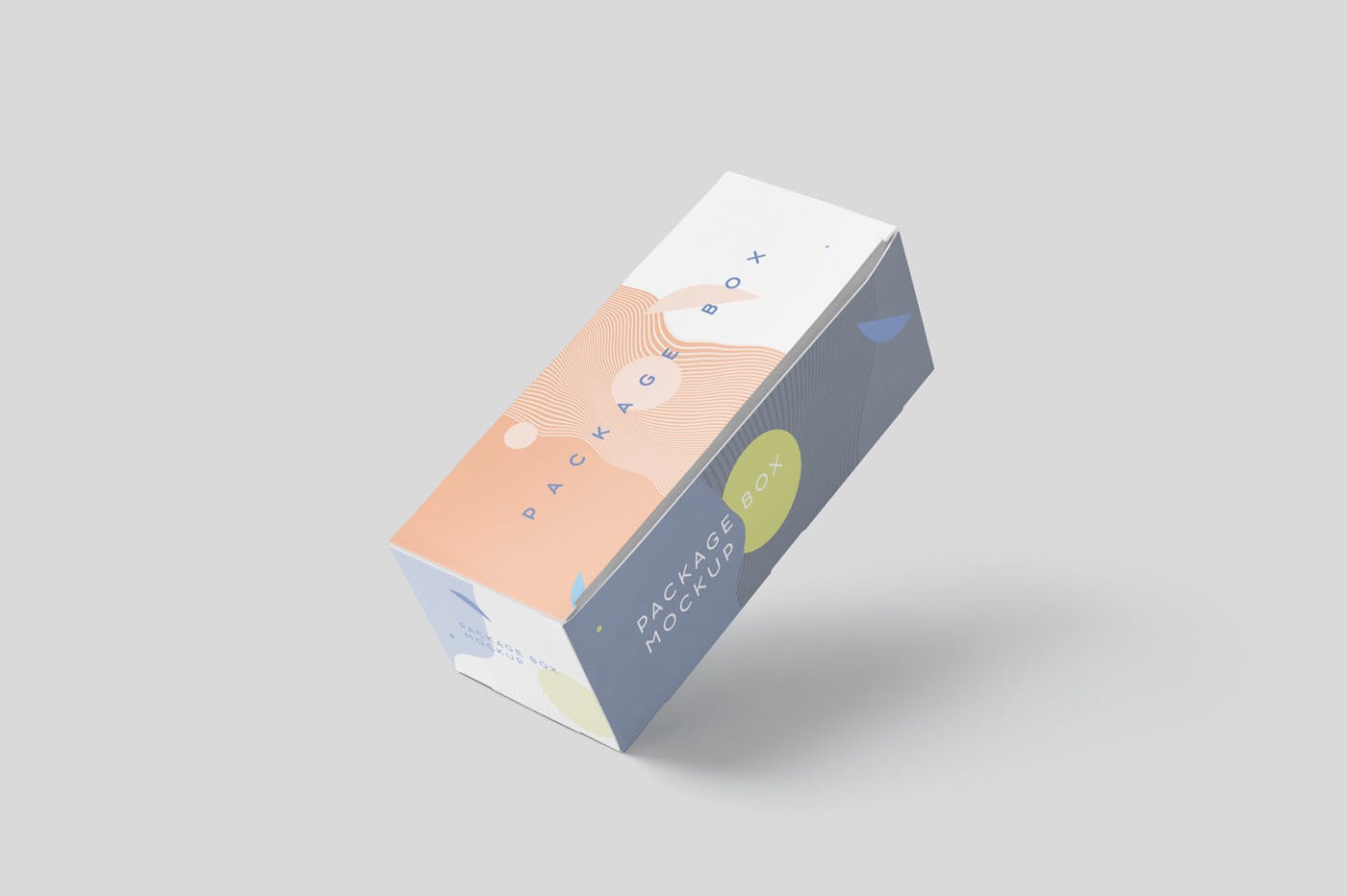 宽矩形包装盒外观设计效果图素材库精选 Package Box Mock-Up Set – Wide Rectangle插图(4)