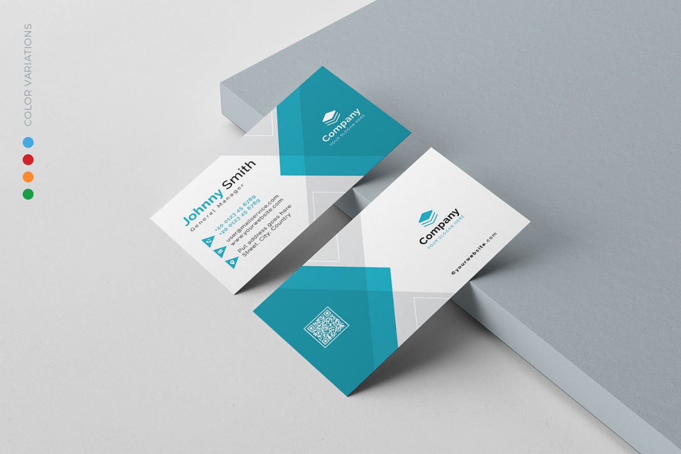 信息科技企业名片版式设计模板 Business Card插图