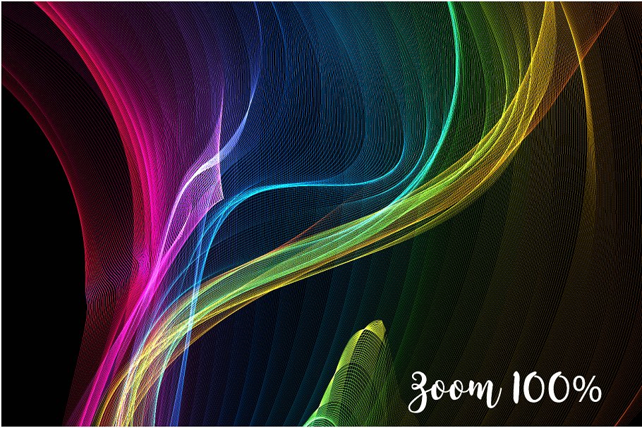 5K高分辨率彩虹色带叠层背景 5K Rainbow Ribbon Overlays插图(2)