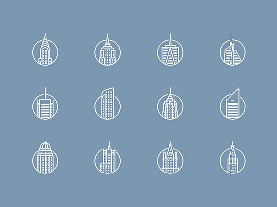 Iconic Buildings素材之家精选sketch素材