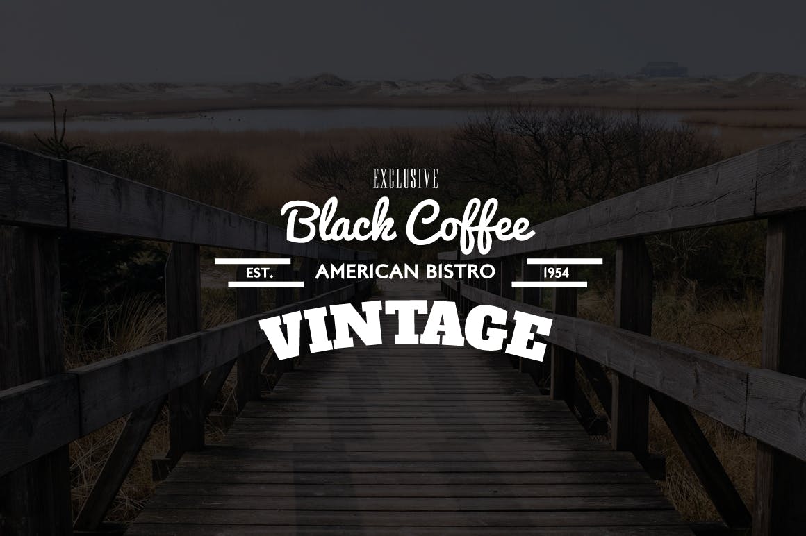 10款复古风格Logo&徽章设计模板v04 10 Vintage Logos & Badges Vol 4插图(1)