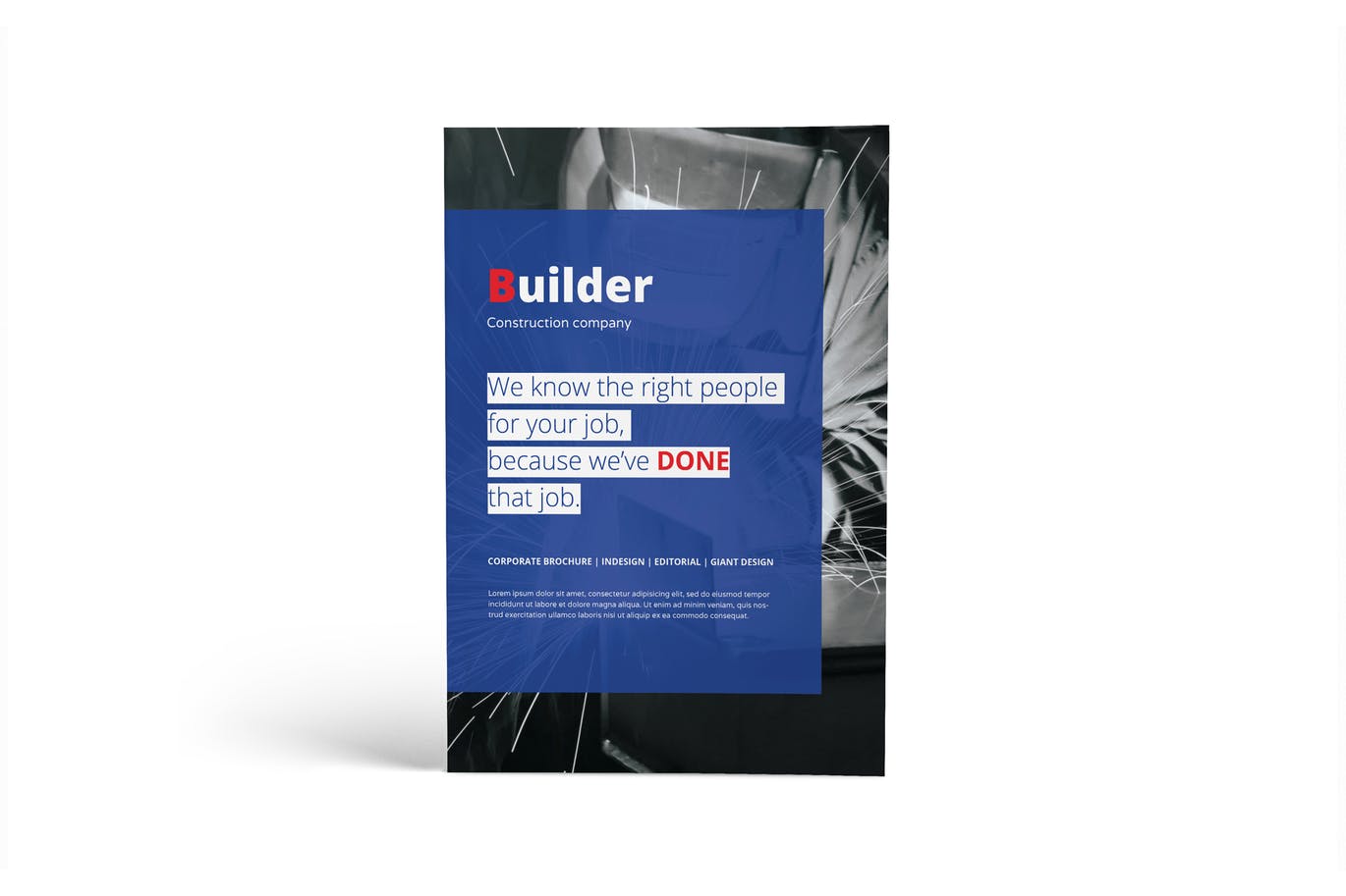 时尚高端配色的简约企业画册楼书杂志品牌手册设计模板（indd）插图