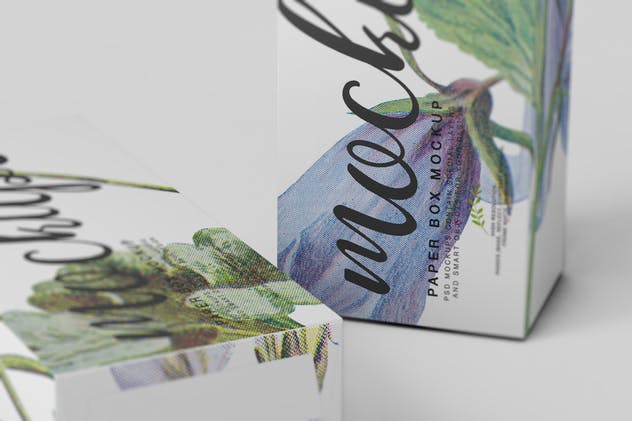 纸盒包装外观设计样机模板14 Paper Box Mockup 14插图(13)