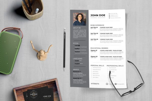 总经理职位应聘素材库精选简历模板 CV Resume