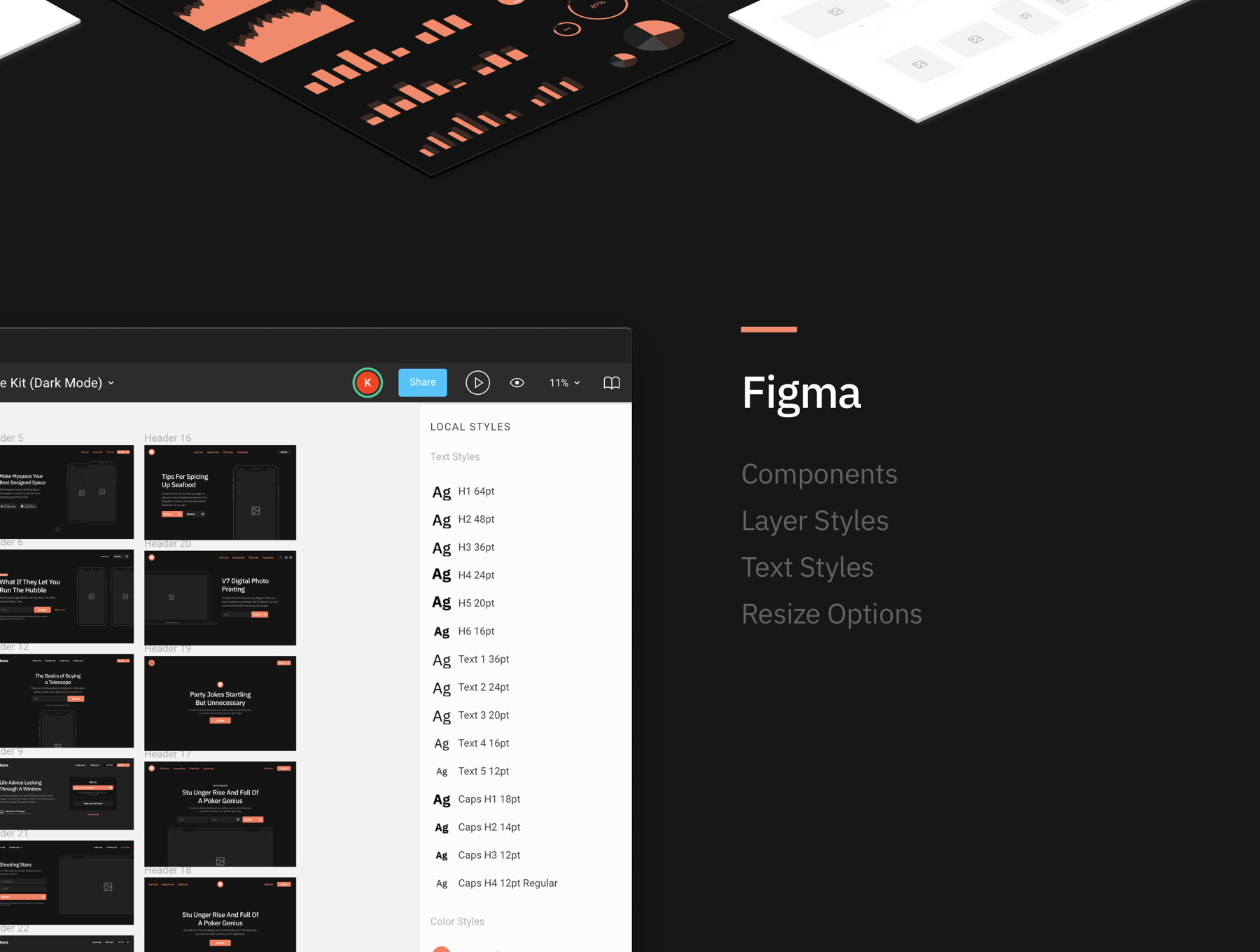 素材库下午茶：多功能企业网站模板套装下载[Fig,Sketch,PSD,XD]插图(6)