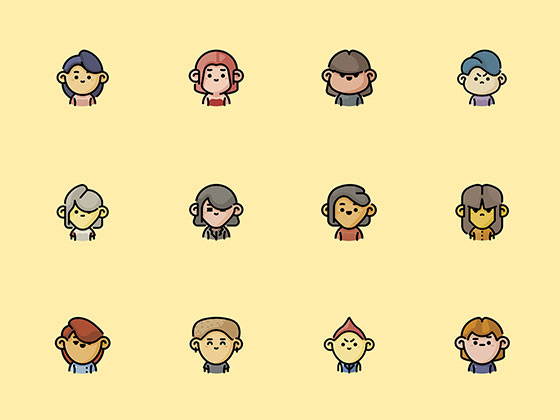 50 枚用户头像图标素材之家精选sketch素材