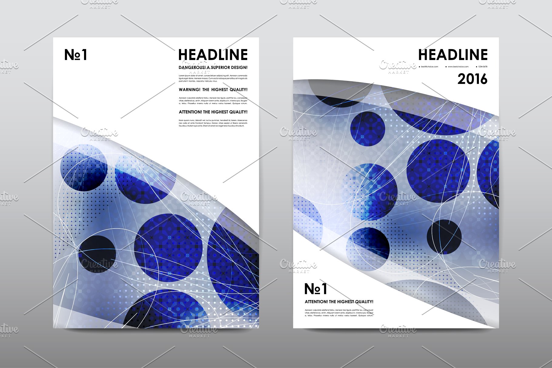 50+企业画册模板合集 50+ Business Brochures Bundle插图(41)