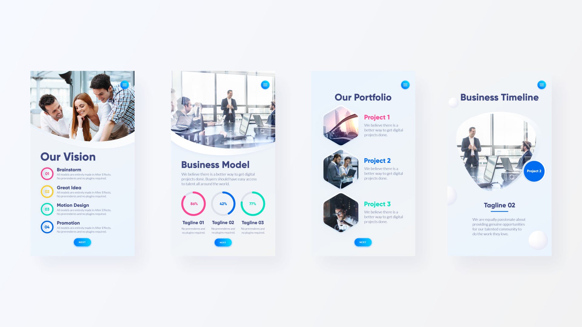企业品牌宣传H5页面设计模板合集 Corporate Instagram插图(4)