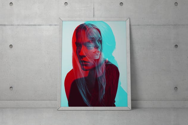 垂直摆放画框相框样机模板 Frame Mockup – Vertical插图(4)