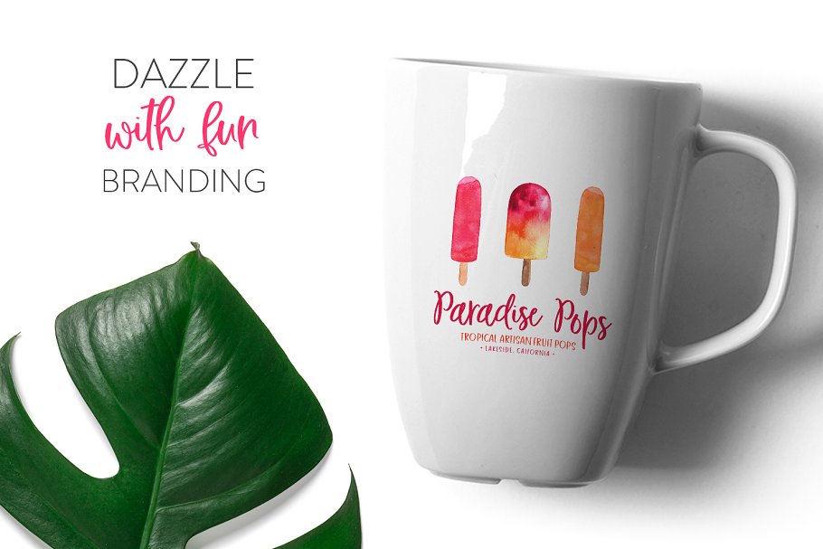 新挑选的水彩素材和字体工具包 Fresh Picked Watercolor & Font Kit插图(8)