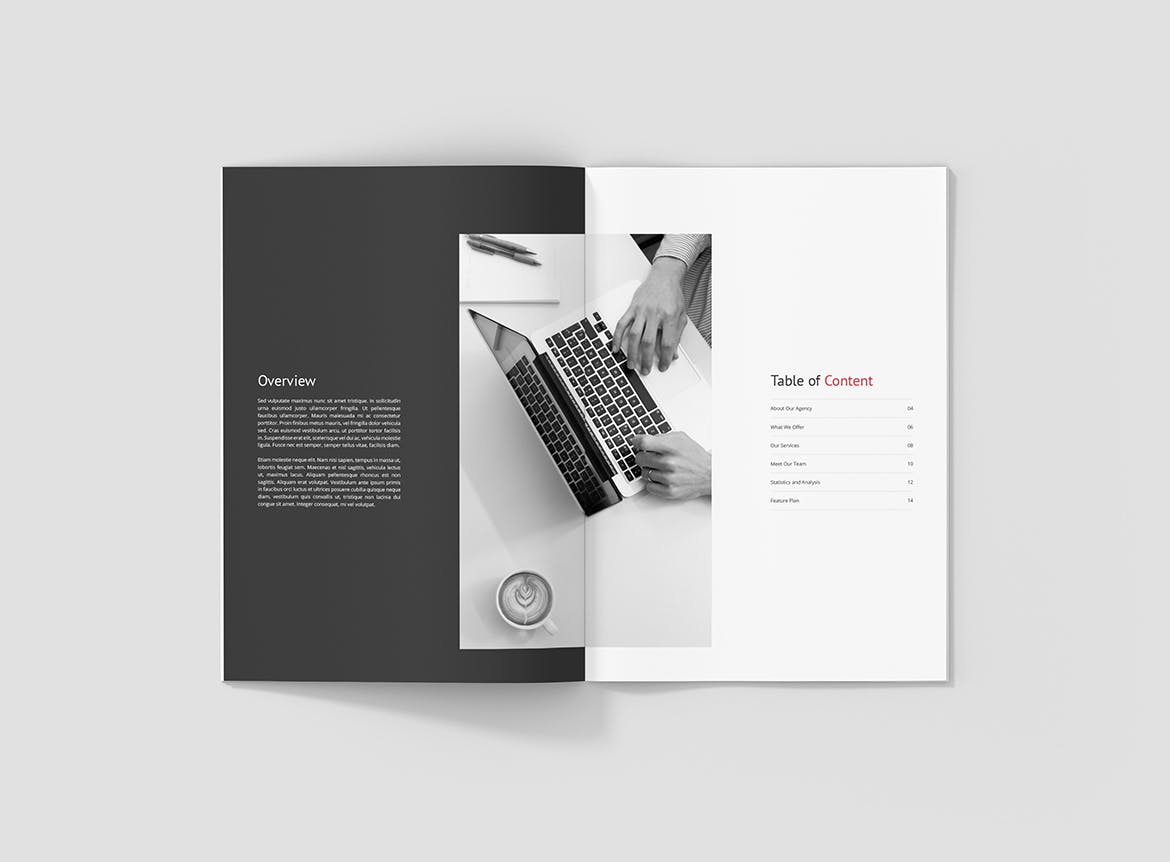 高档企业宣传/年度报告企业画册设计模板 Business Marketing – Company Profile插图(2)