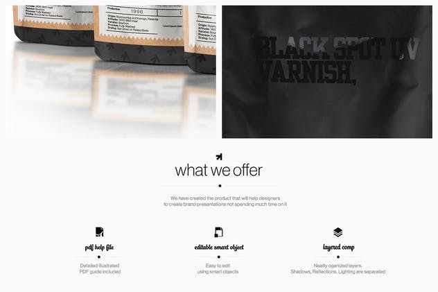 箔袋食品包装样机 Foil Pouch Bag Mock-up插图(1)