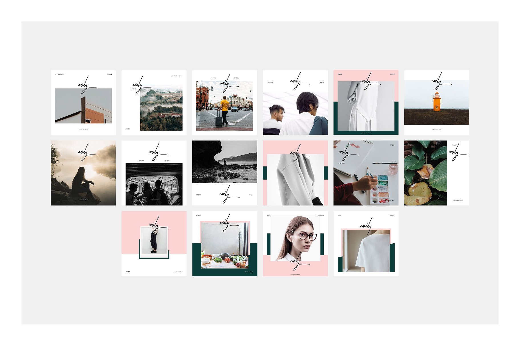 极简主义时尚生活与旅游杂志模板 Emily Magazine插图(8)