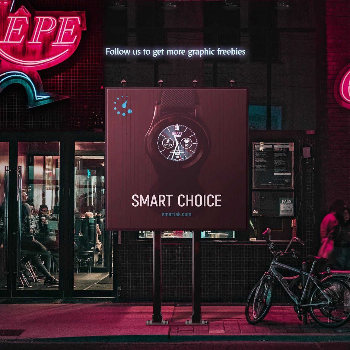 户外广告牌动态展示样机下载 Billboard Animated Mockup [psd,mp4]插图(5)