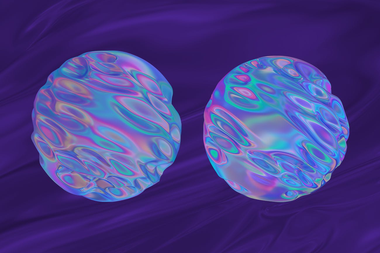 抽象3D渲染有机图形PNG背景图素材 Abstract 3D Rendering of Organic Shapes插图(15)