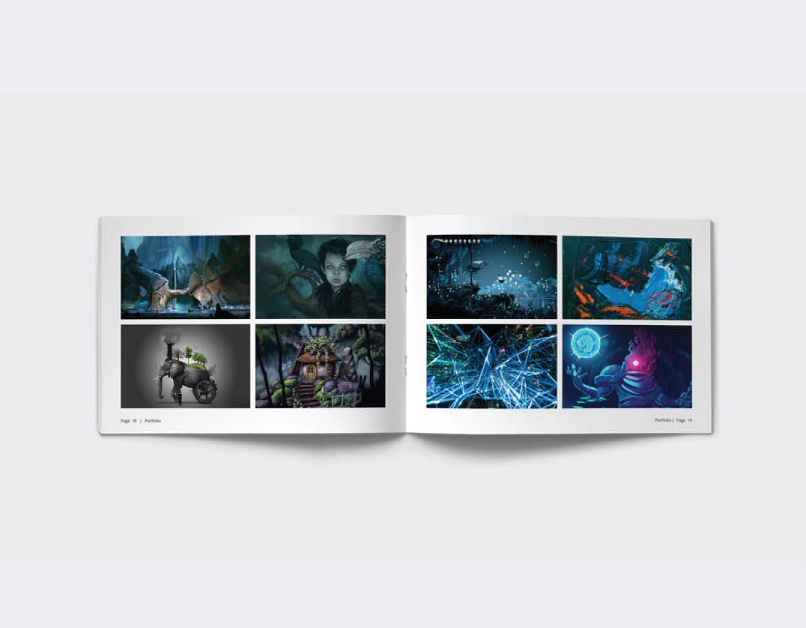 设计工作室/设计公司作品集画册设计模板 Graphic Design Portfolio插图(9)