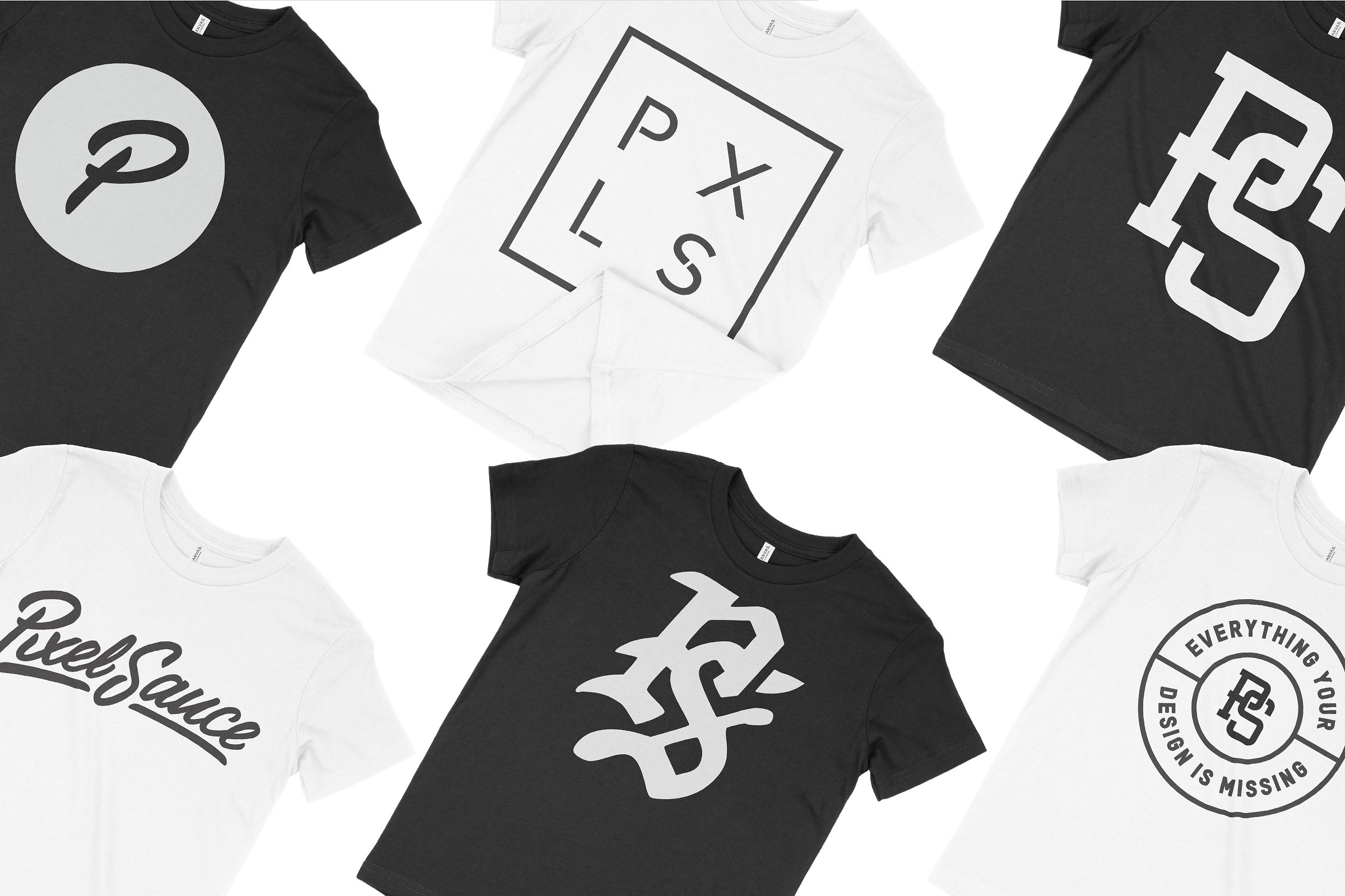 帆布男士T恤服装样机 Bella Canvas 3001Y Youth T-Shirt插图(1)