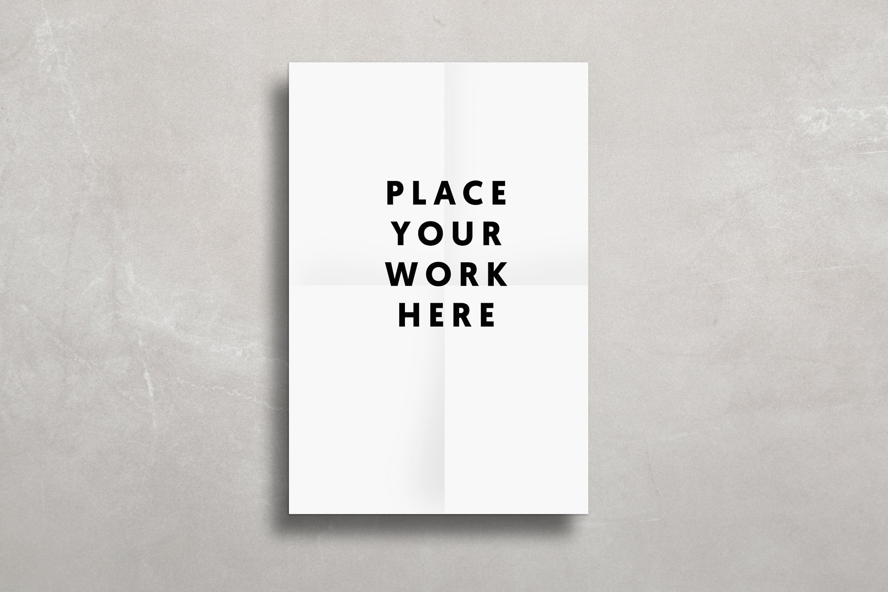 极简主义长方体明信片海报模板 SIMPLE POSTER MOCK UP插图(1)