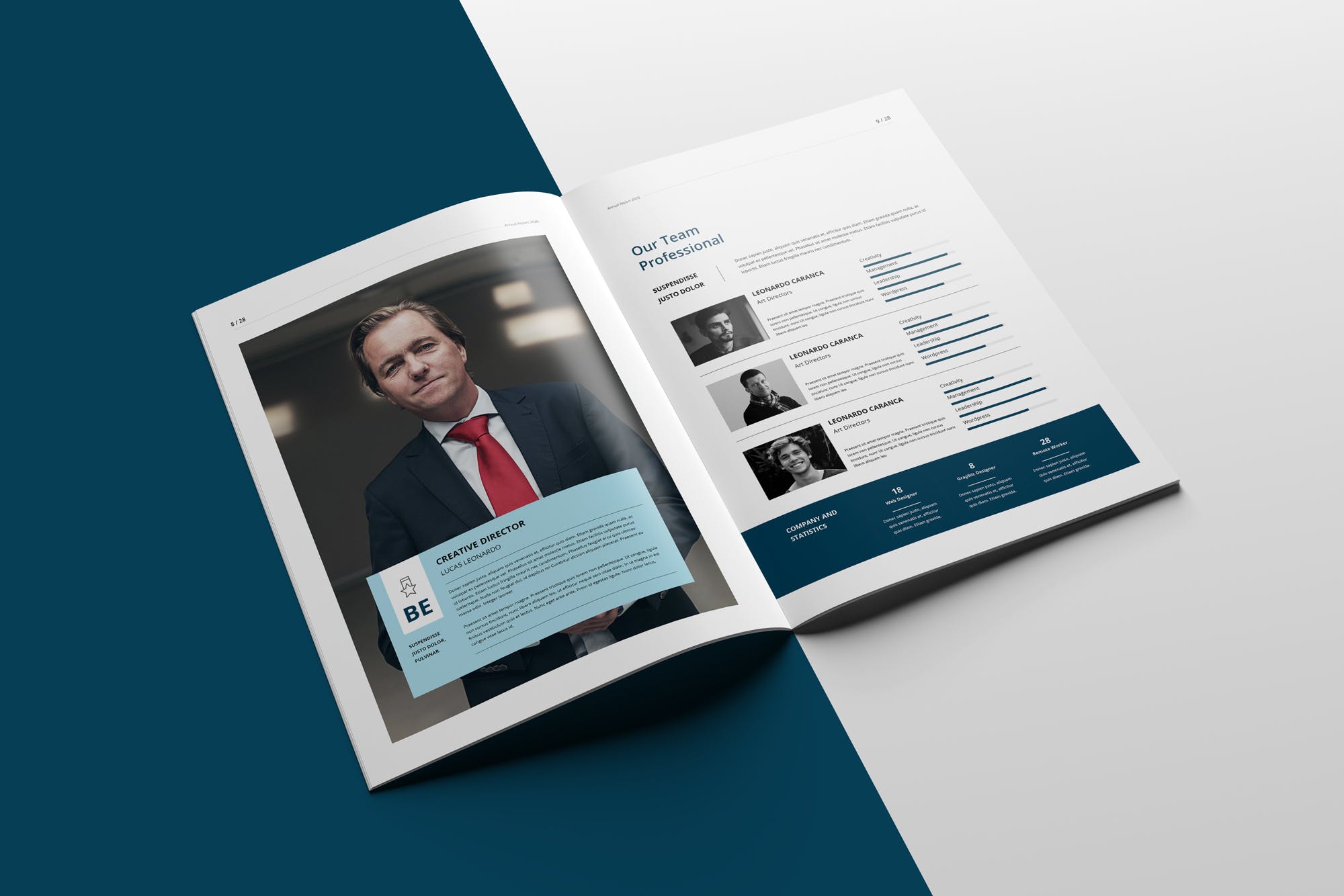 2020年企业年终总结报告设计INDD模板 Annual Report 2020 | 28 Pages插图(4)