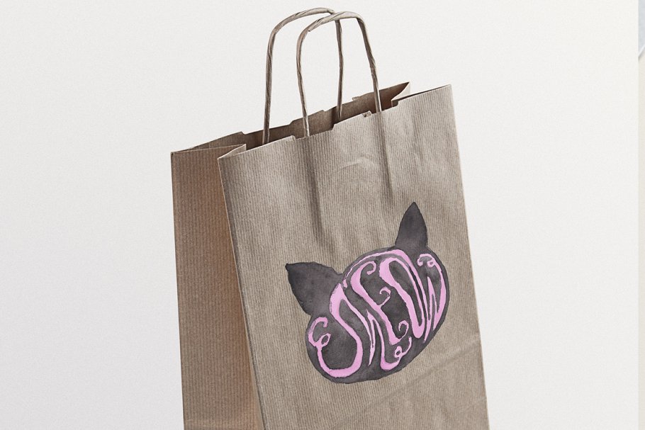 猫＆狗水彩艺术卡通化剪贴画 Cats and Dogs Watercolour Clipart插图(4)