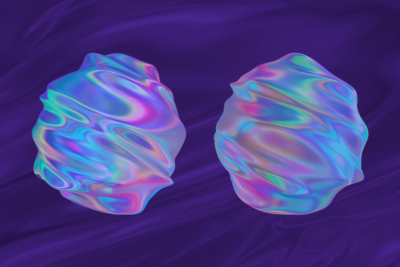 抽象3D渲染有机图形PNG背景图素材 Abstract 3D Rendering of Organic Shapes插图(9)