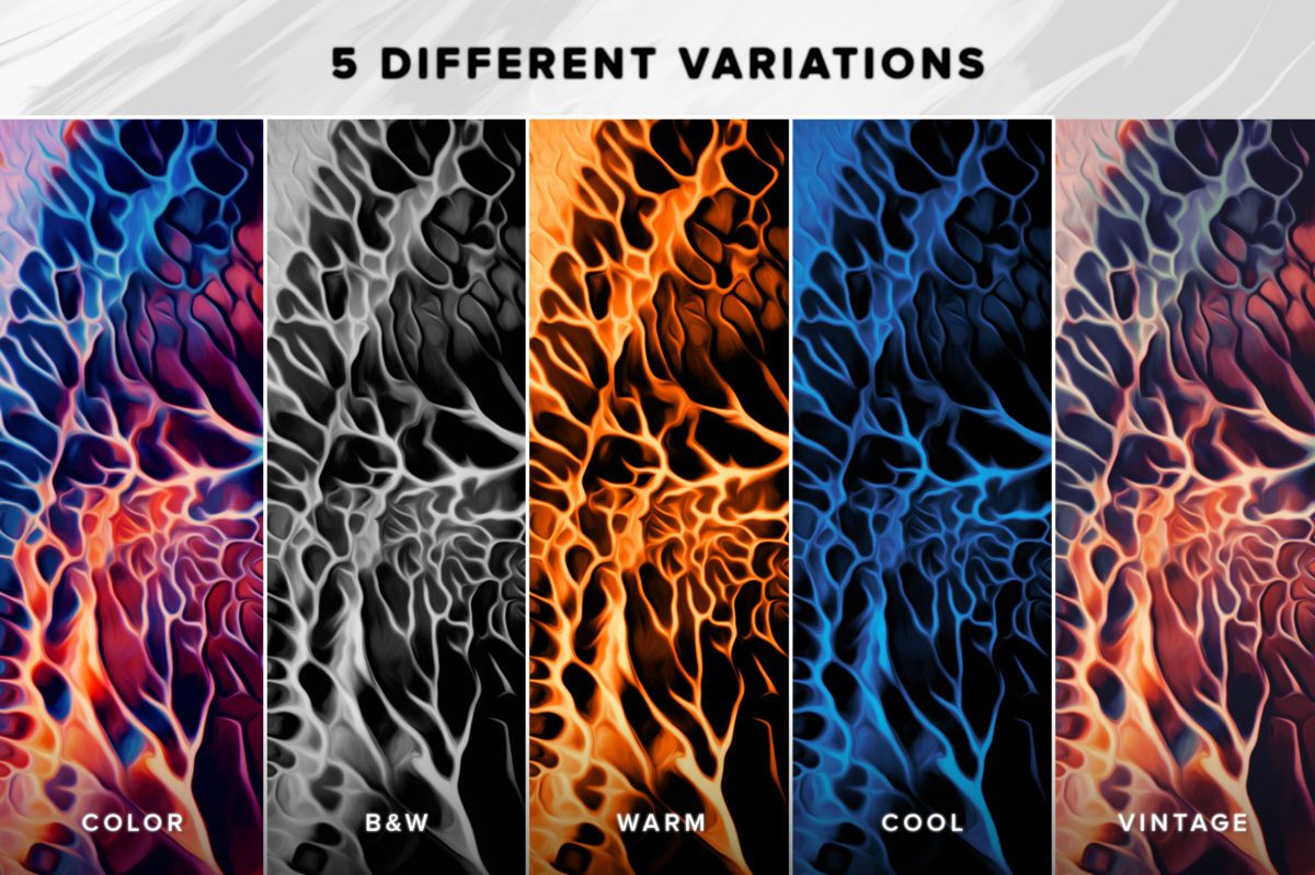 创意抽象纹理系列：100个高分辨率抽象流体绘画 Flow, Vol. 1插图(3)