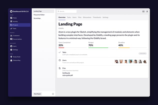 超级数据统计报表UI套件 Dashboard UI Kit 2.0插图(6)