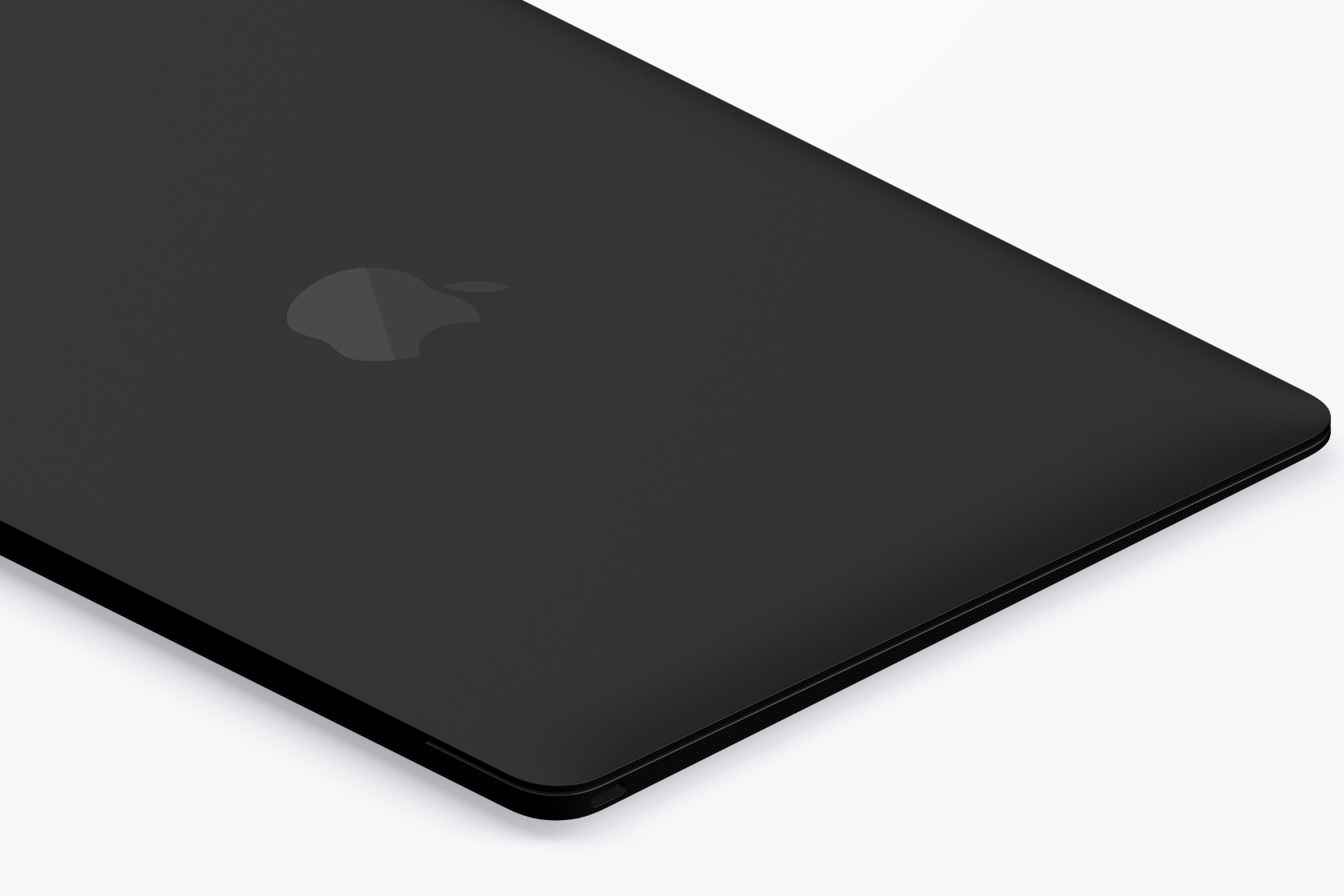 陶瓷材质MacBook笔记本电脑等距右视图样机03 Clay MacBook Mockup, Isometric Right View 03插图(1)