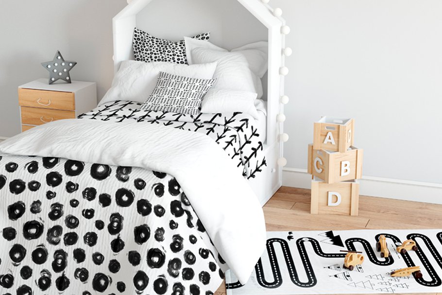 抽象黑白图案纹理 "Abstracte" Black and White Patterns插图(1)