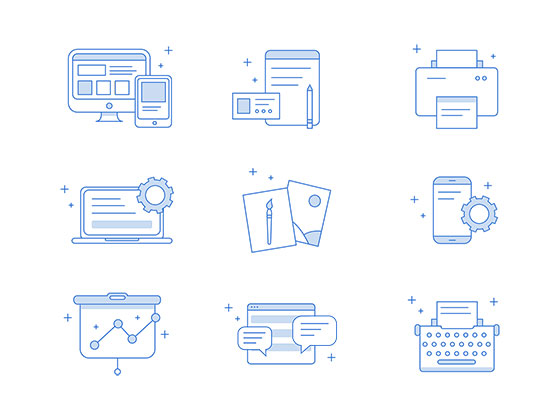 业务线性图标素材之家精选sketch素材