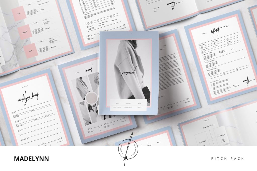 优雅简洁的画册模版下载[indd]插图