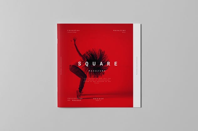 方形画册小册子样机模板v2 Square Brochure Mock-up 2插图(6)