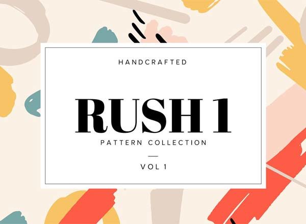 时尚、多彩的手绘特色背景纹理图形素材