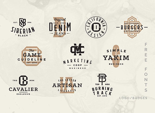 10个精心设计的复古风格LOGO模板下载[psd,eps]