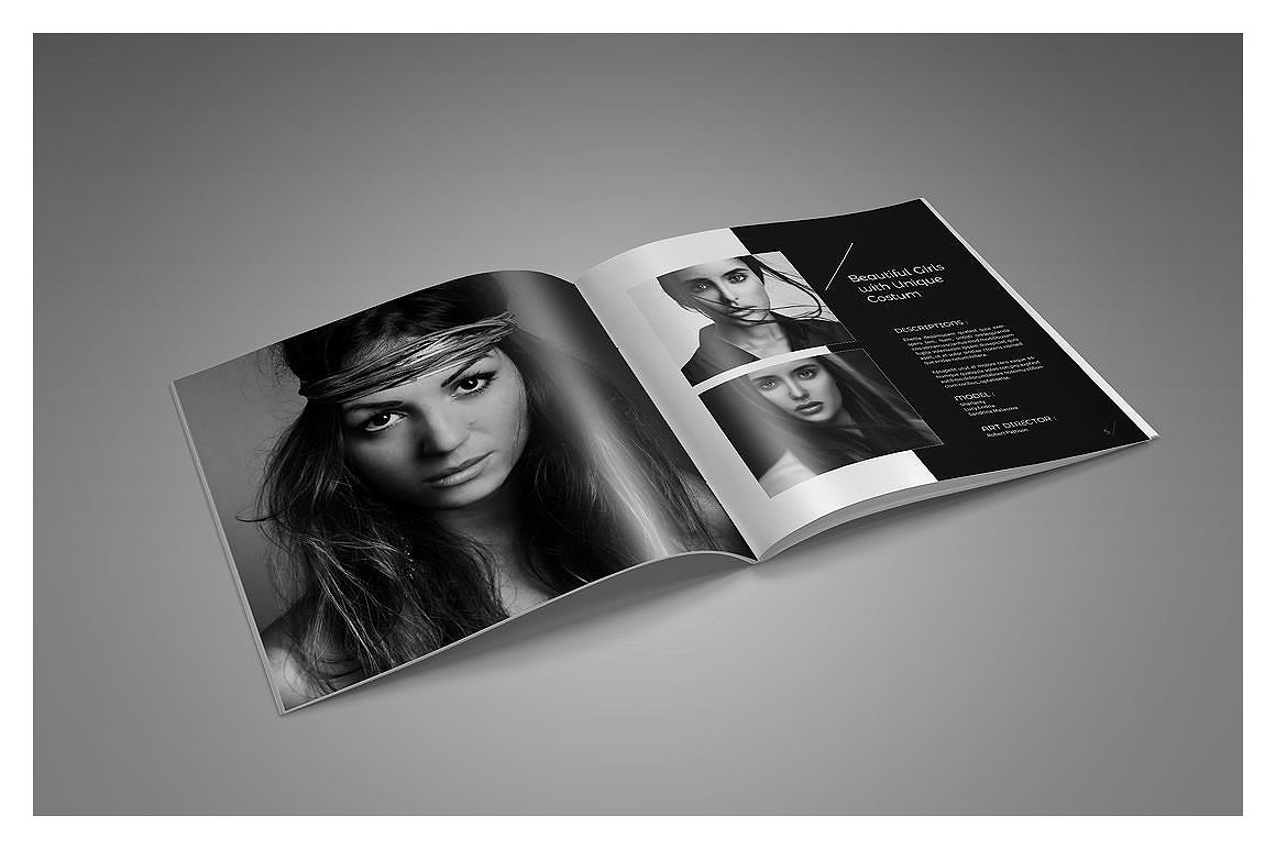 摄影作品展示杂志画册模板插图(2)