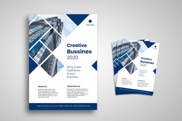 创意商务公司宣传海报传单设计模板 Business Flyer