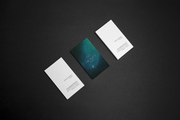 企业名片排版设计效果图样机6 Business Card Mockup 6