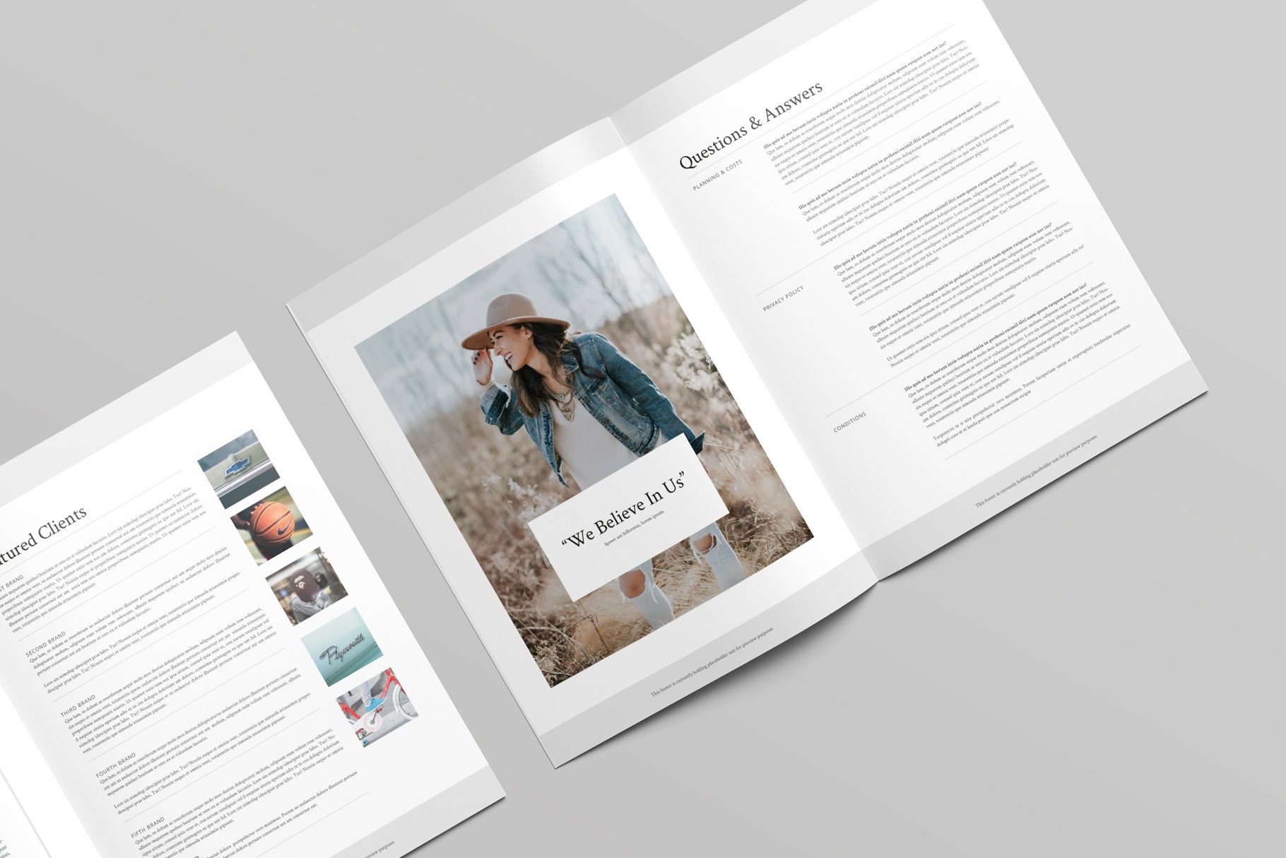 企业品牌宣传画册模板 Lana Proposal Template插图(5)