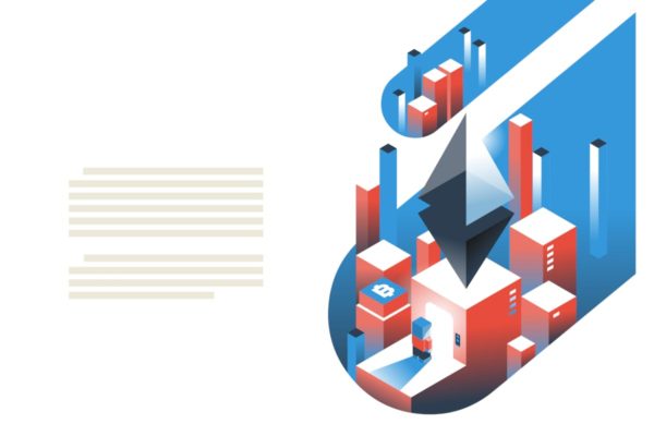 加密货币＆区块链概念插画着陆页模板v2 Cryptocurrency and Blockchain landing page. hero i