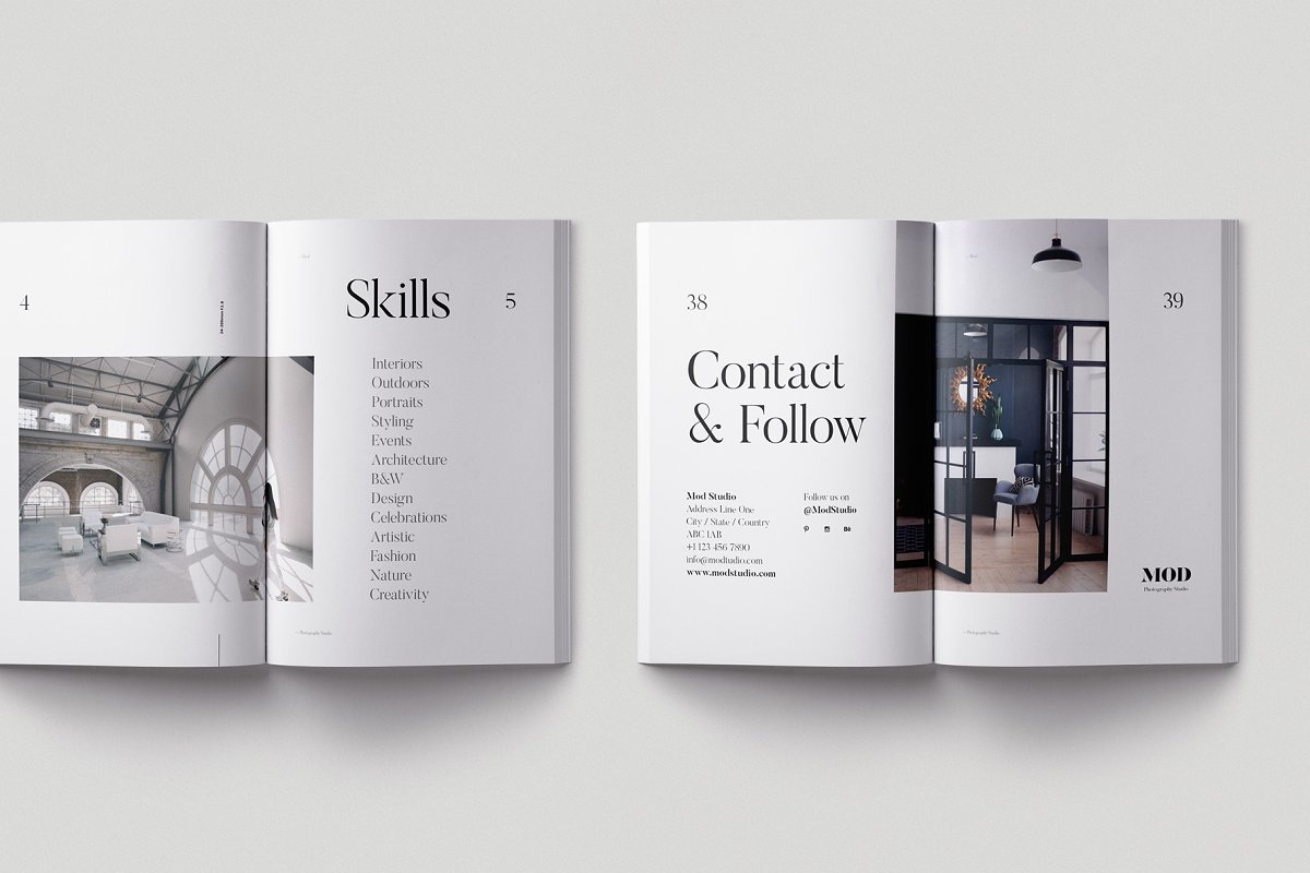 Mod时尚摄影作品图册设计模板插图(15)